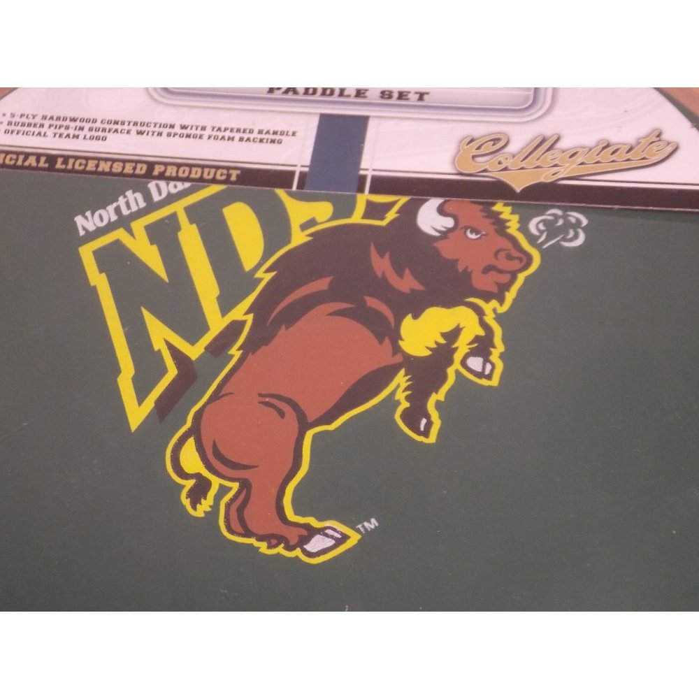 North Dakota State Bison NCAA Tennis Paddle Set - College Sports Ping Pong - Picture 5 of 5